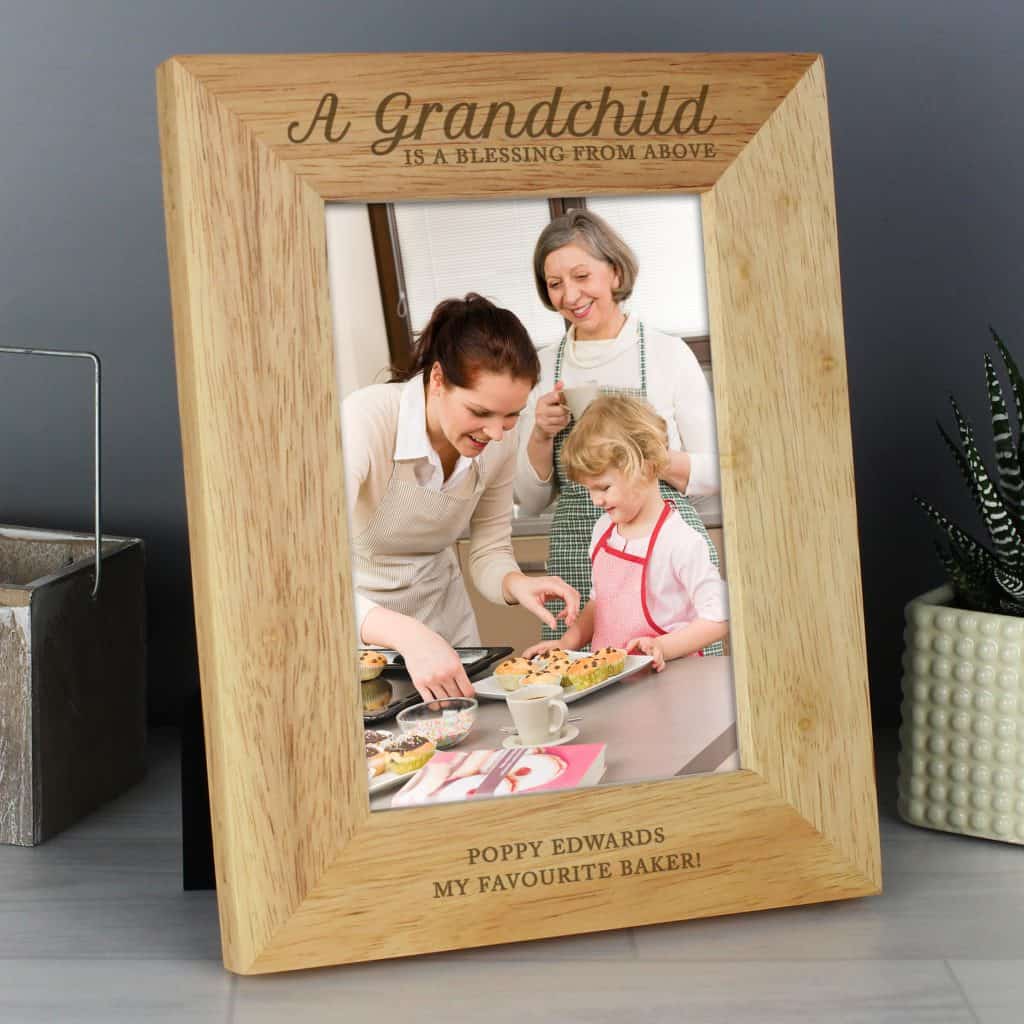 A Grandchild is a Blessing' 5x7 Wooden Photo Frame
