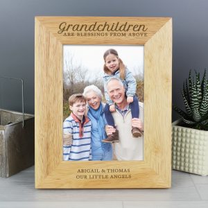 Grandchildren are a Blessing' 5x7 Wooden Photo Frame