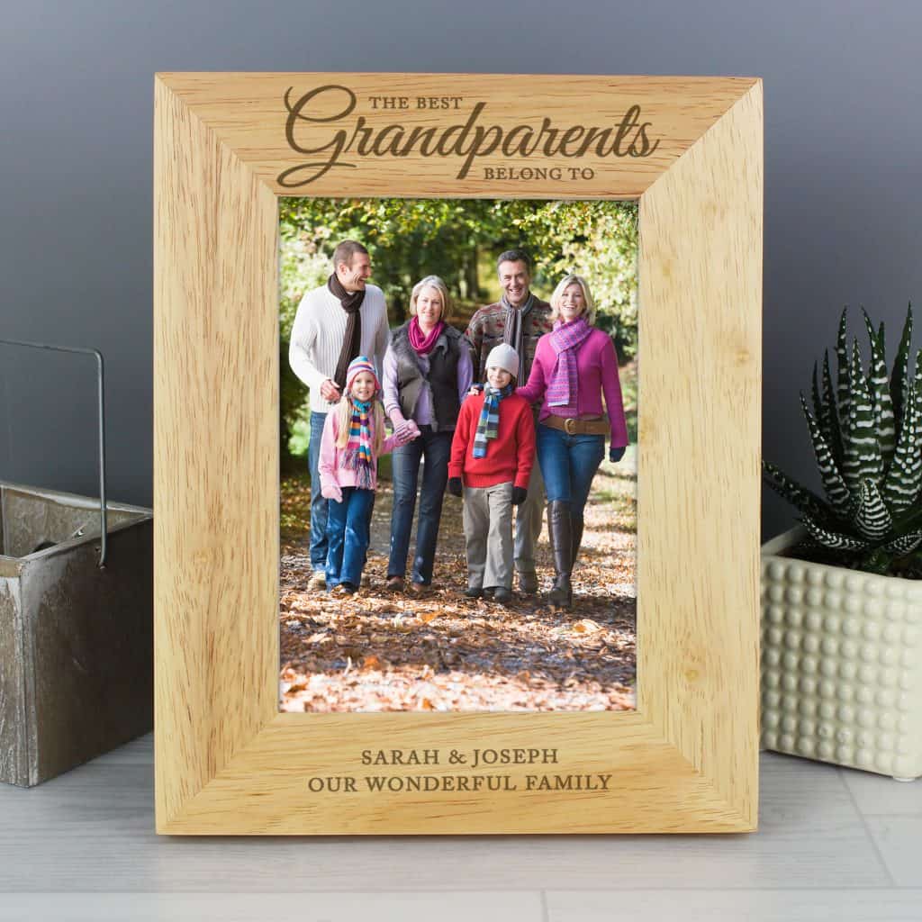 The Best Grandparents' 5x7 Wooden Photo Frame