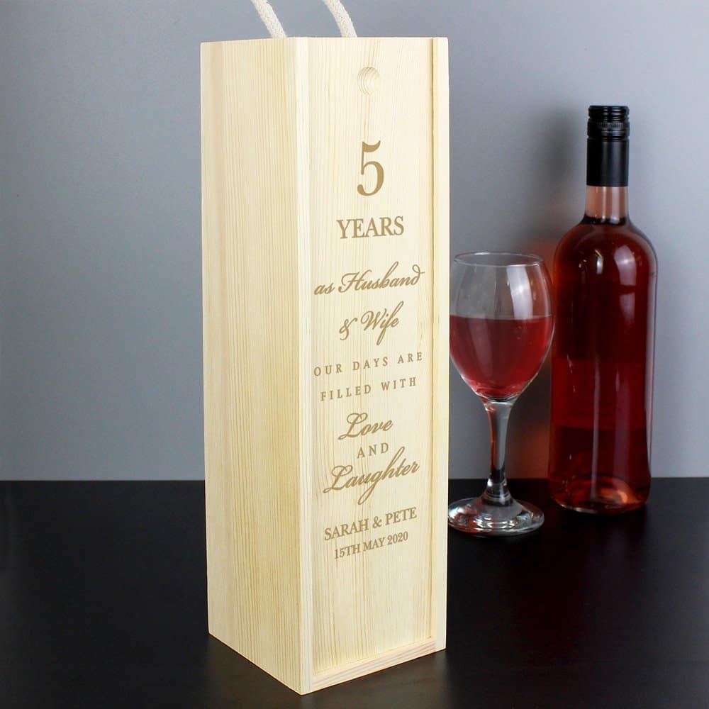 Anniversary Bottle Presentation Box