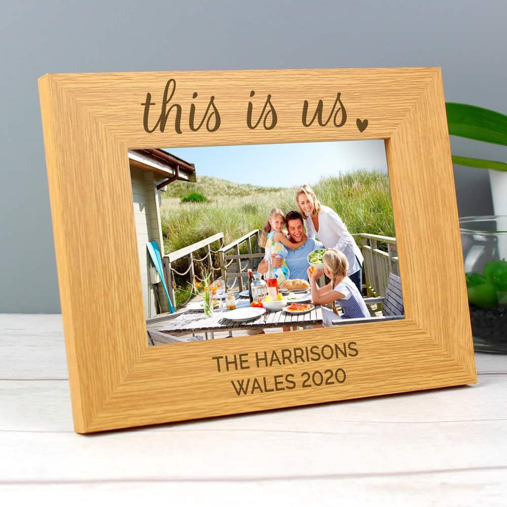 This Is Us' 6x4 Landscape Wooden Photo Frame