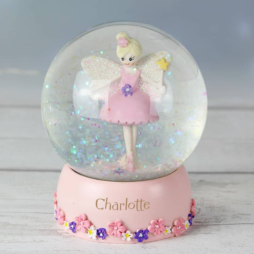 Fairy Any Name Glitter Snow Globe
