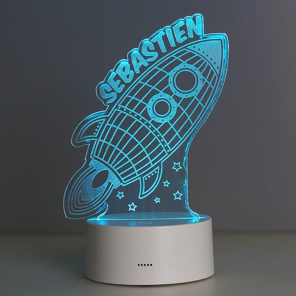 Rocket LED Colour Changing Wireframe Night Light