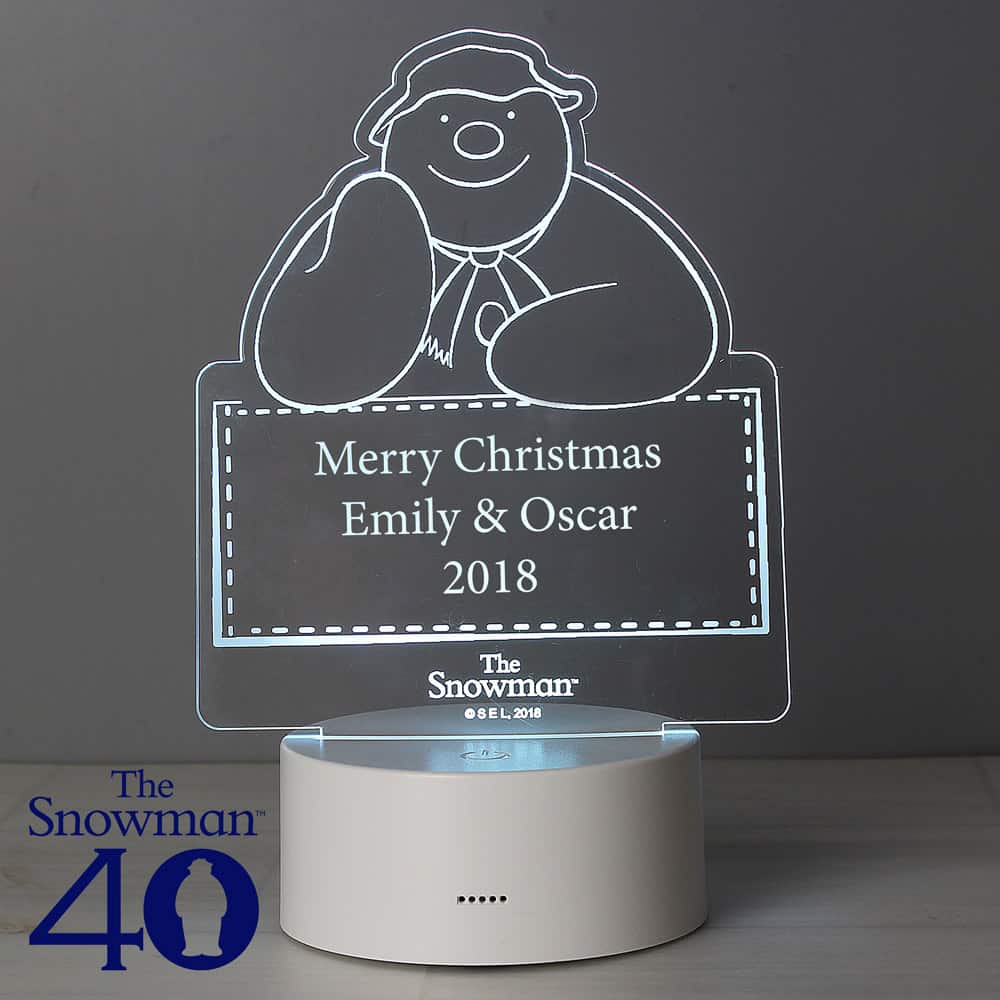 The Snowman LED Colour Changing Decoration & Night Light