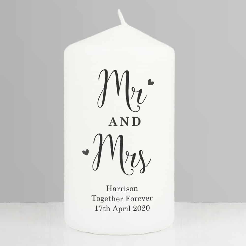 Married Couple Pillar Candle