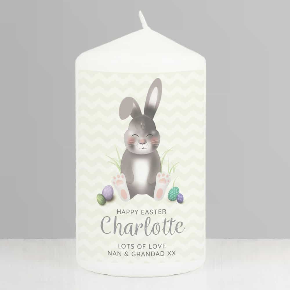 Easter Bunny Pillar Candle