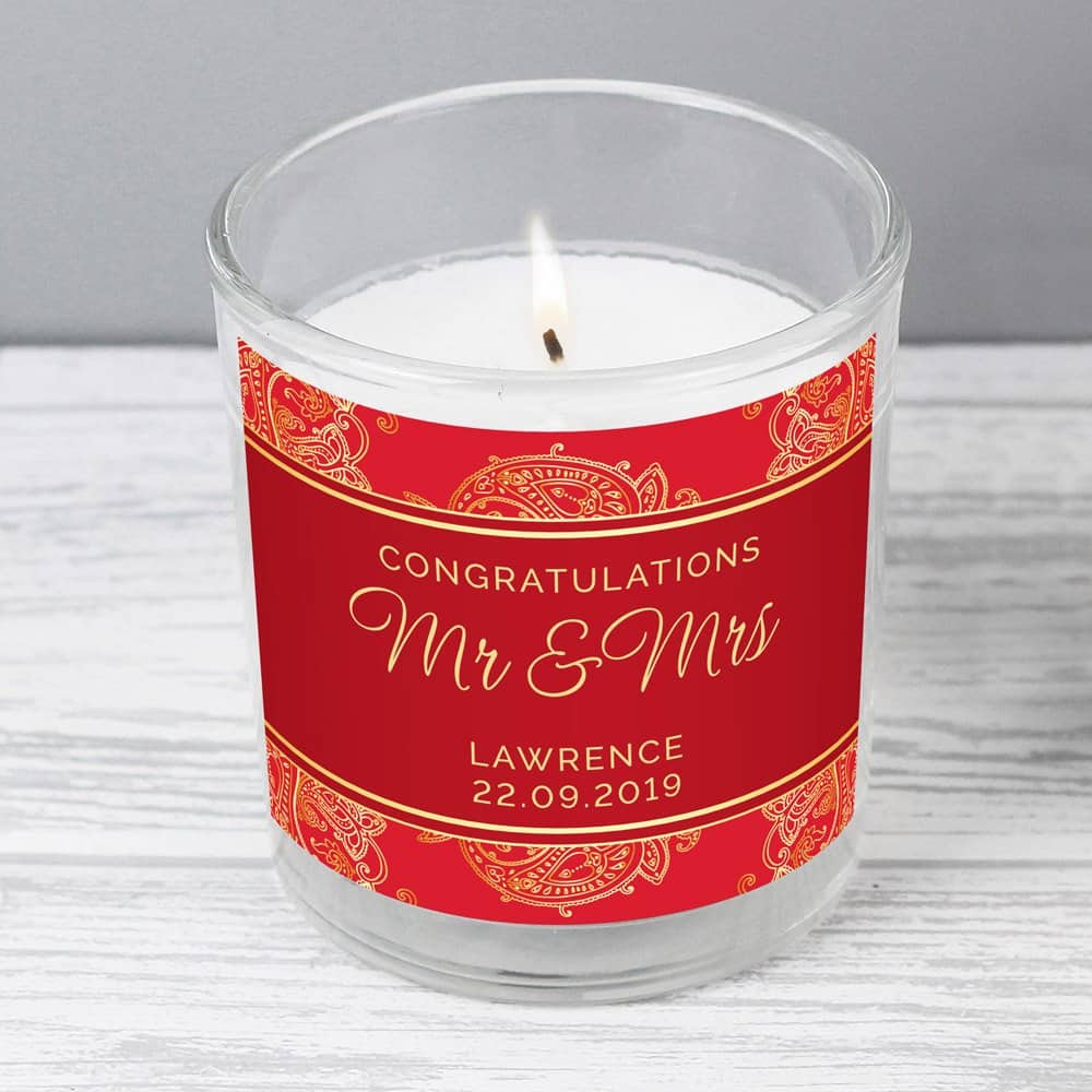 Paisley Wedding Scented Jar Candle