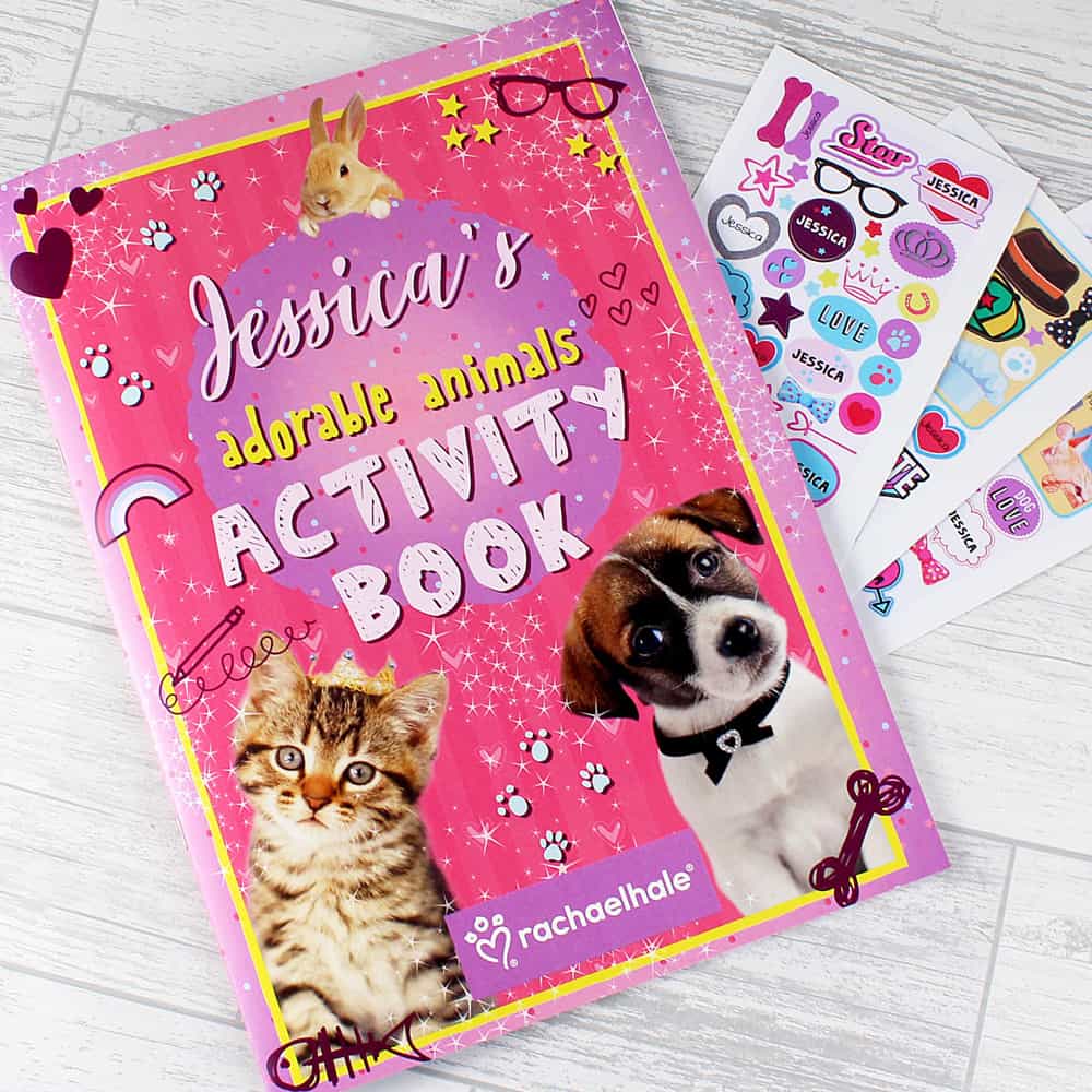 Rachael Hale Adorable Animals Activity Book With Stickers