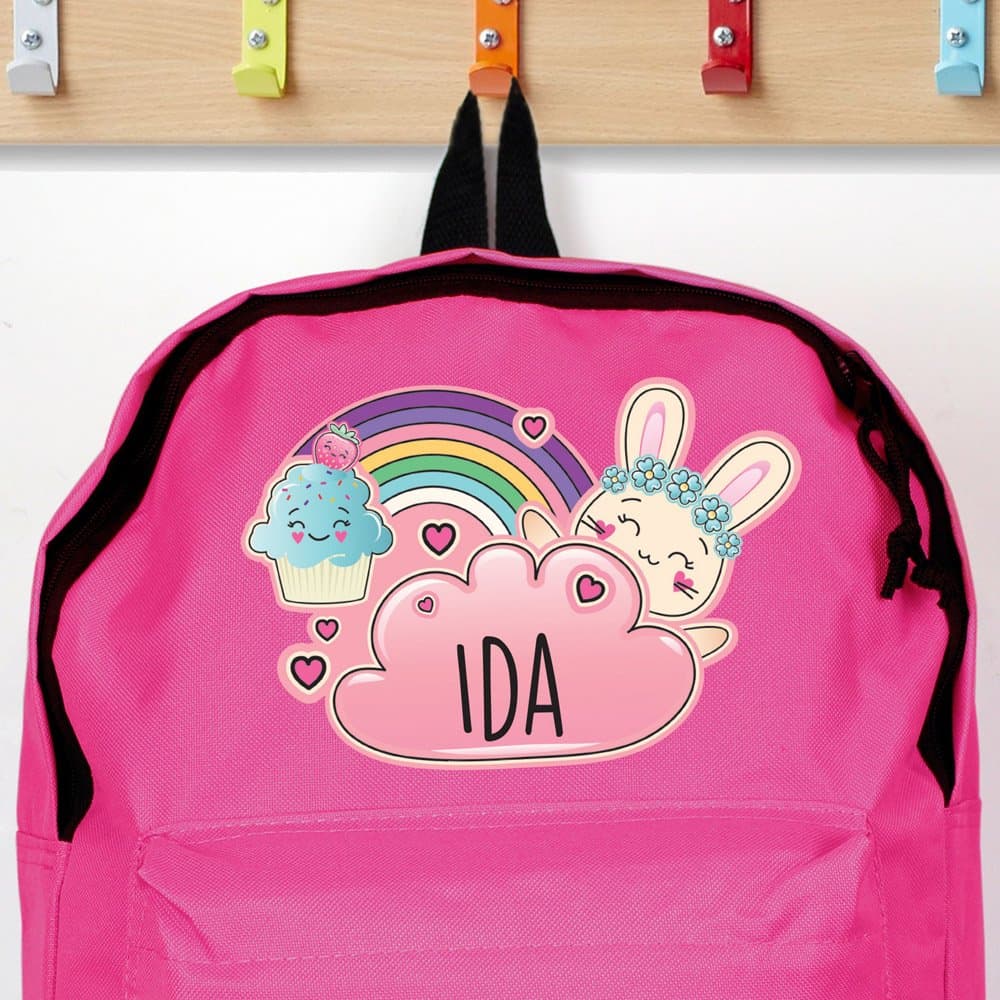 Cute Bunny Pink Backpack