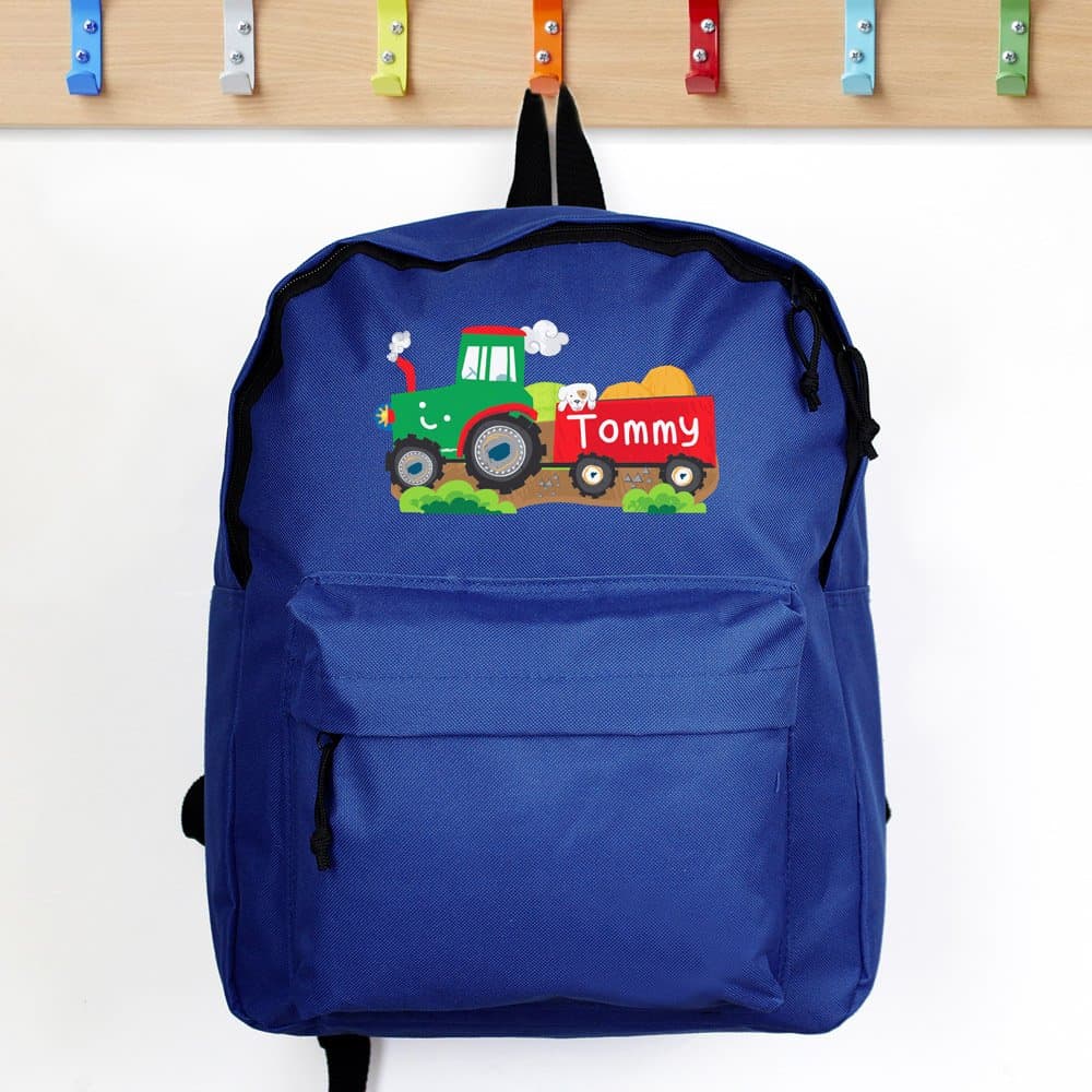 Tractor Blue Backpack