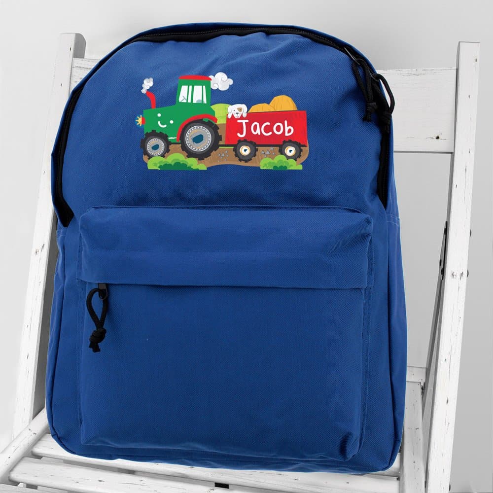 Tractor Blue Backpack