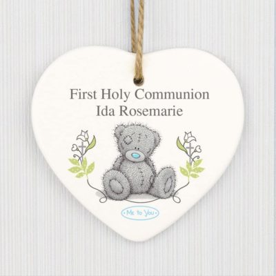 Me To You Religious Cross Ceramic Heart Decoration