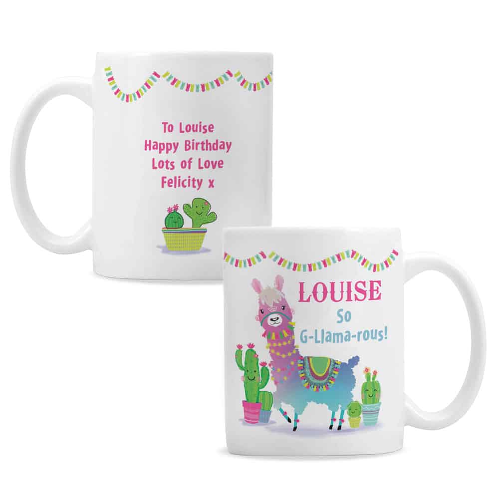 Pink Llama Mug