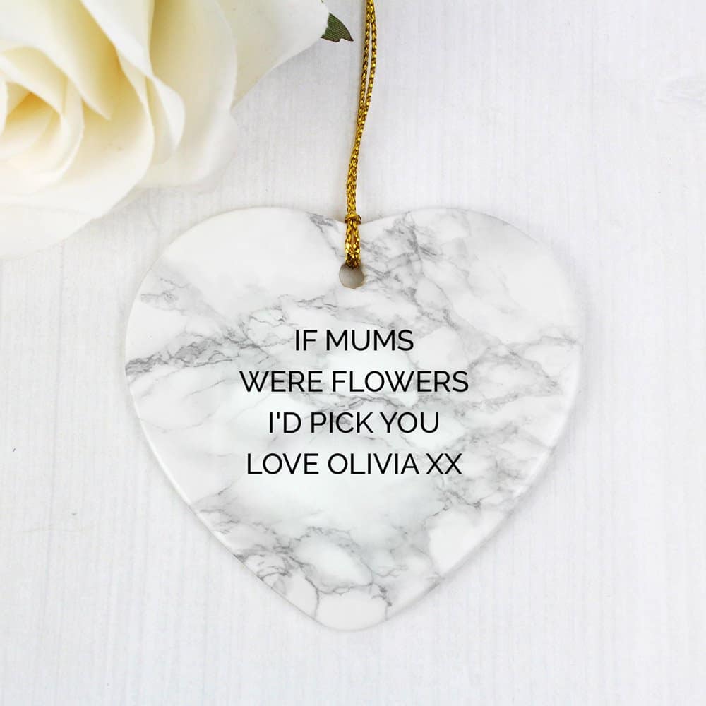 Marble Effect Ceramic Heart Decoration Marble Effect Ceramic Heart Decoration