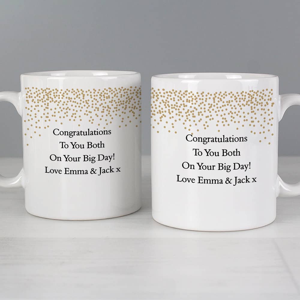 Gold Confetti Mug Set