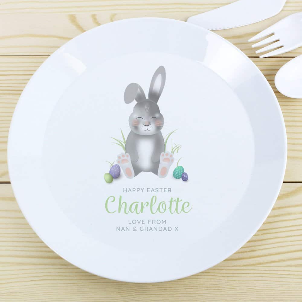 Easter Bunny Plastic Plate
