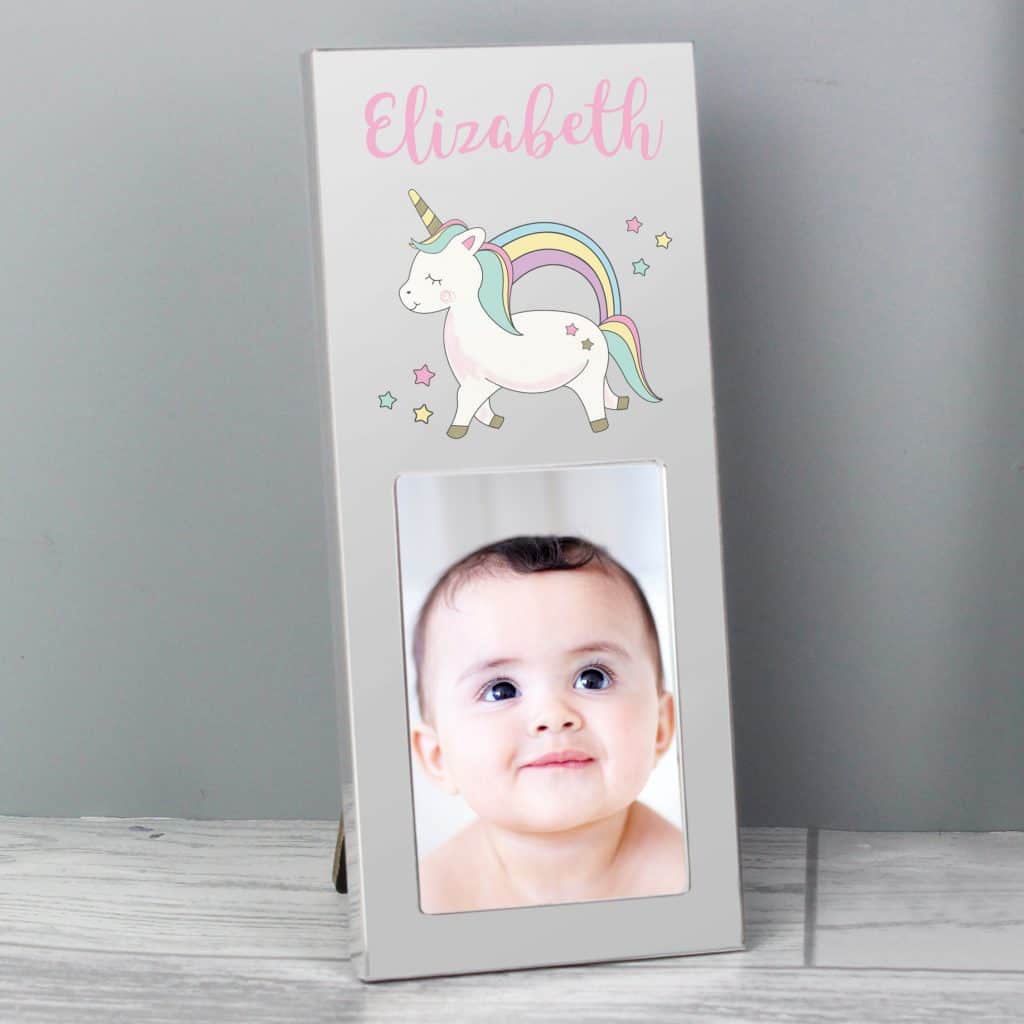 Baby Unicorn 2x3 aluminium photo frame