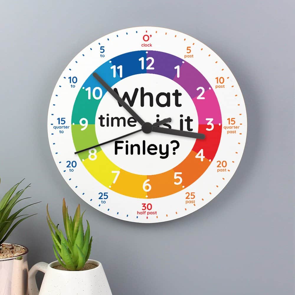 What Time Is It? Wooden Clock