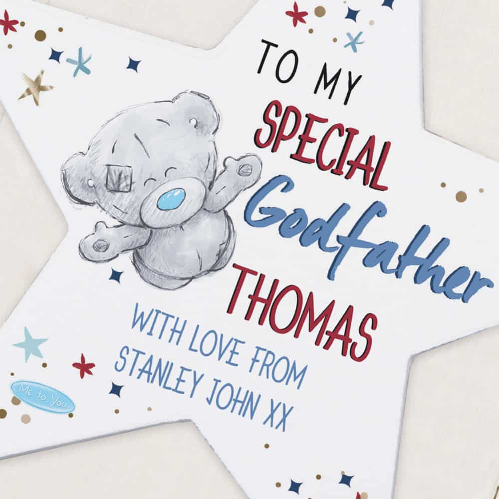 Me to You Godfather Wooden Star Decoration Me to You Godfather Wooden Star Decoration