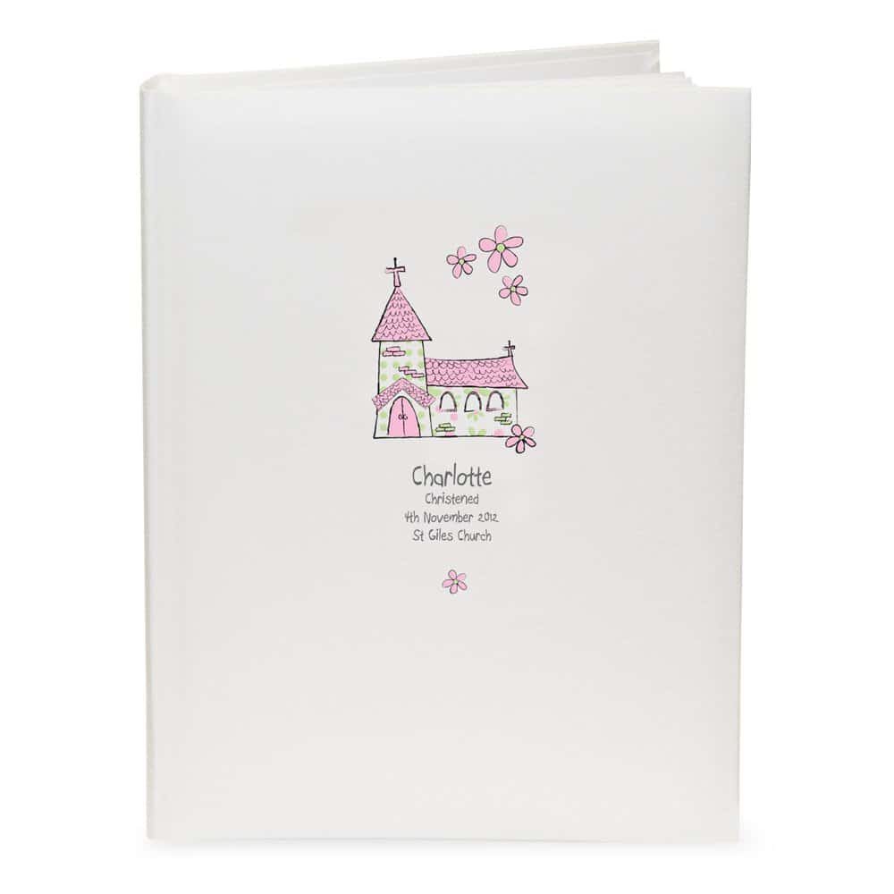 Whimsical Church Pink Traditional Album