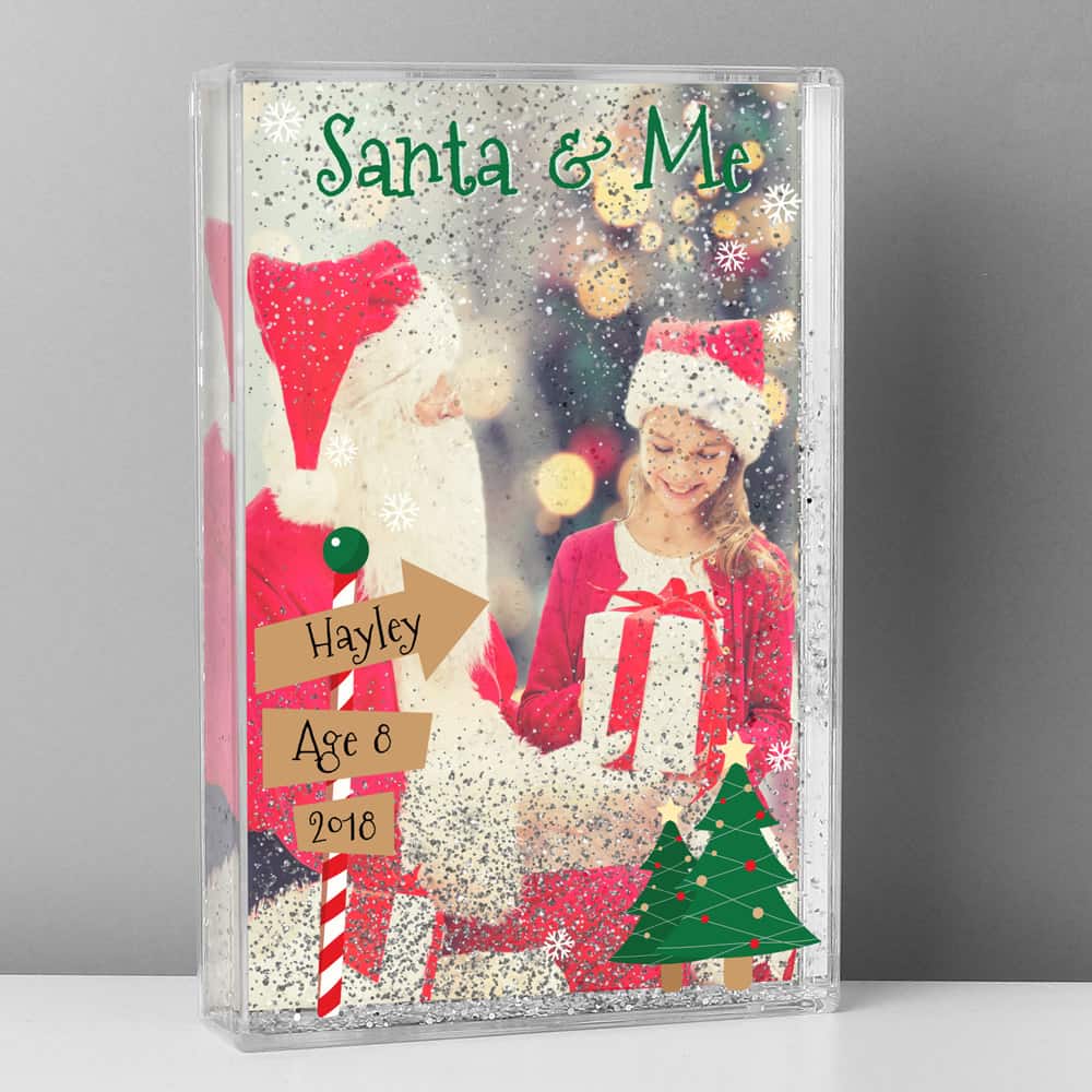 Santa & Me 6x4 Glitter Shaker Photo Frame
