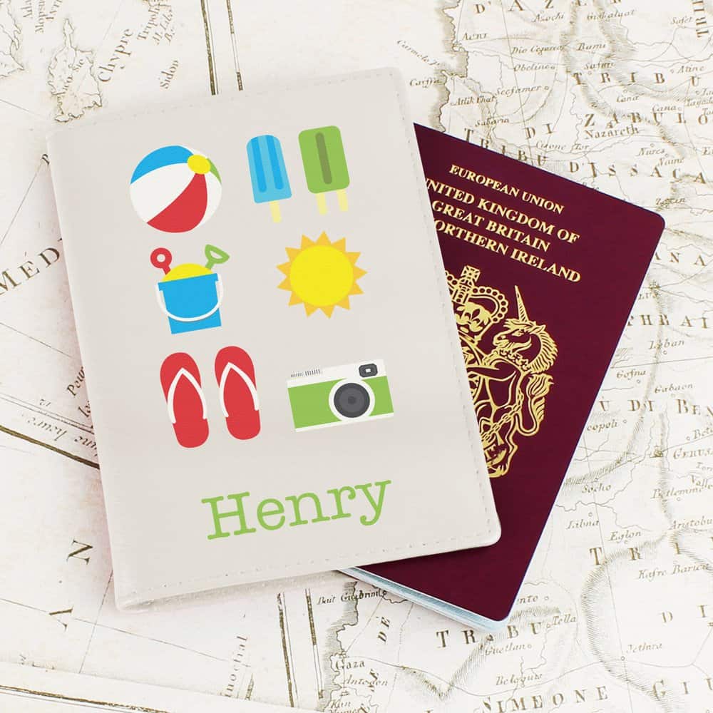 Bright Travel Cream Passport Holder