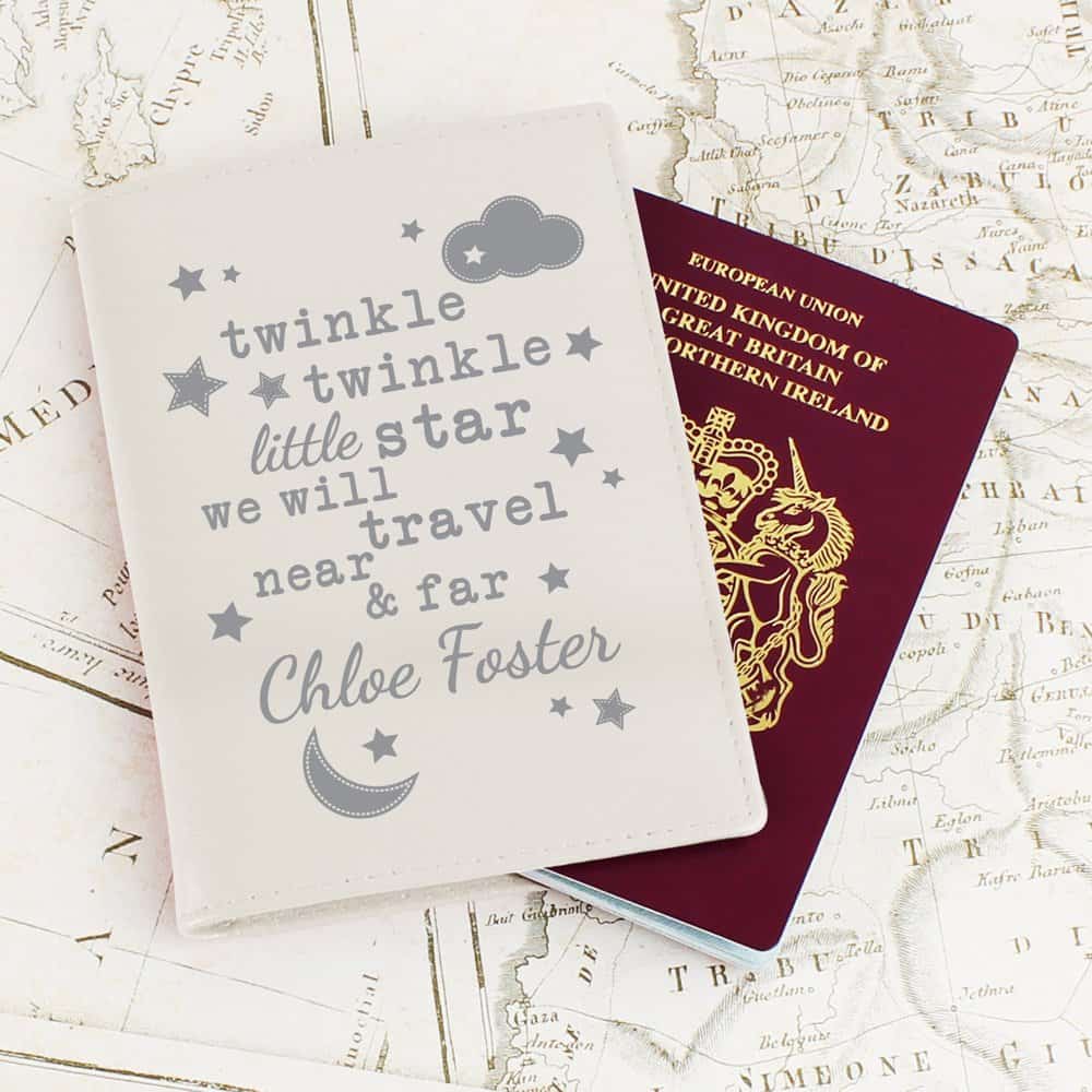 Twinkle Twinkle Cream Passport Holder
