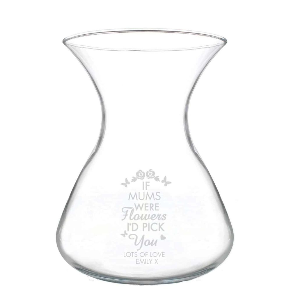 I'd Pick You Glass Vase