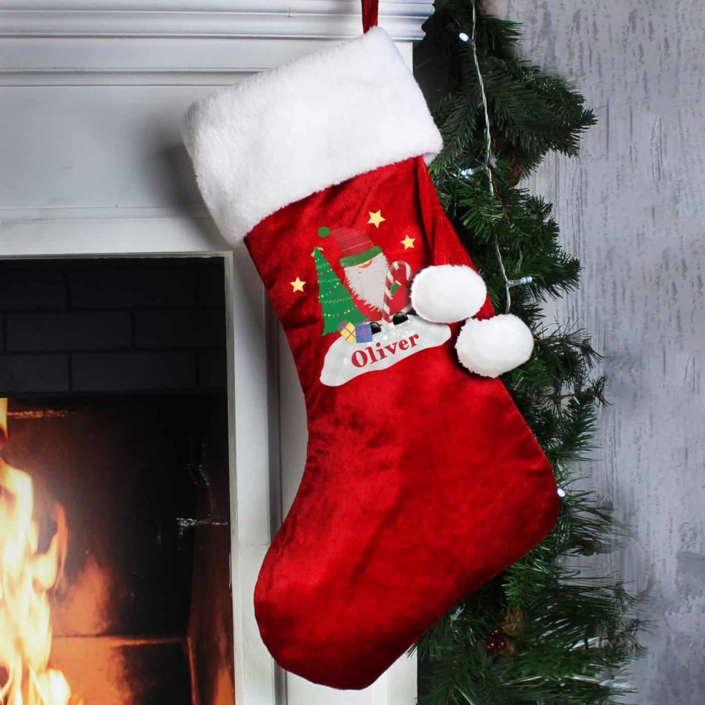 Tartan Santa Luxury Stocking