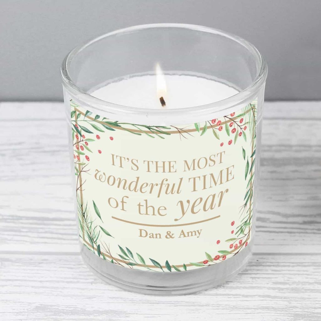 Wonderful Time of The Year' Christmas Scented Jar Candle