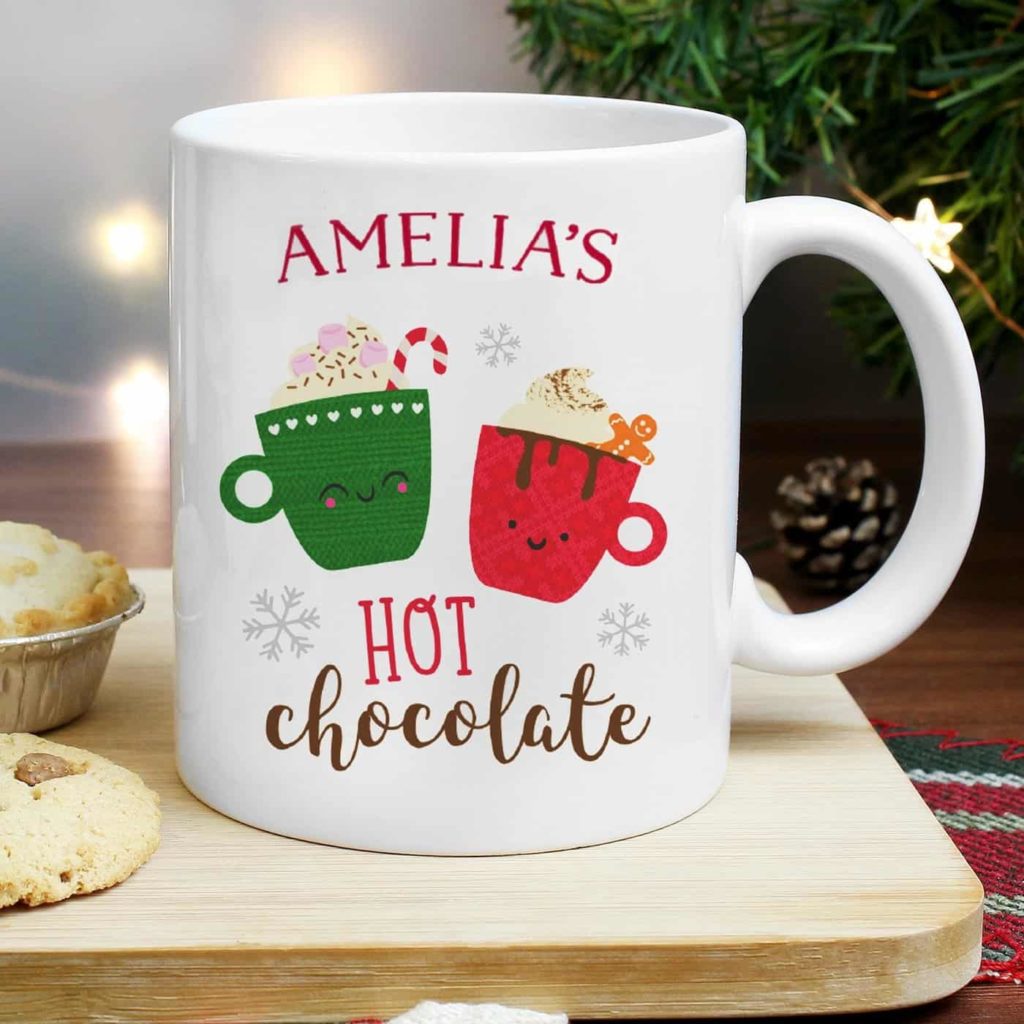 Cute Christmas Hot Chocolate Mug