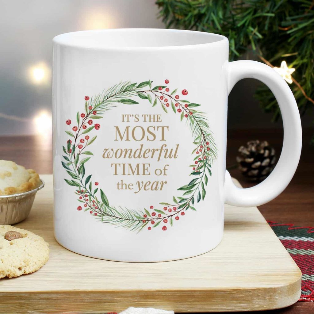 Wonderful Time of The Year' Christmas Mug