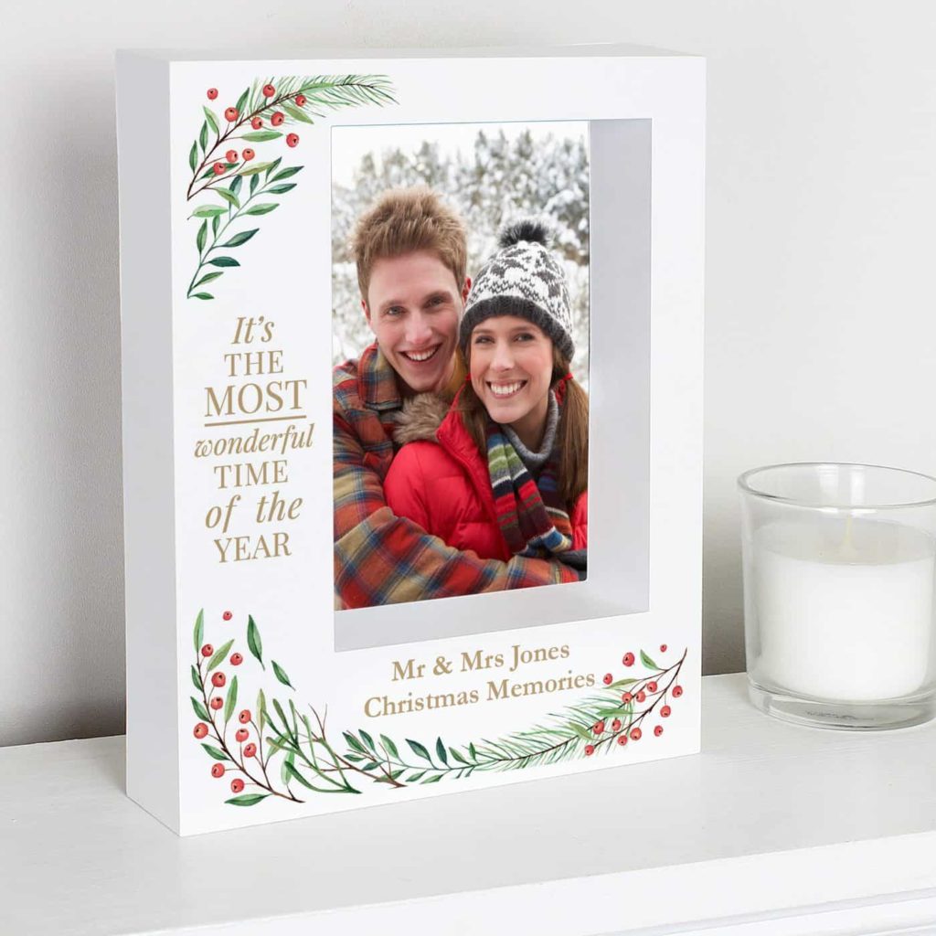 Wonderful Time of The Year Christmas' 7x5 Box Photo Frame