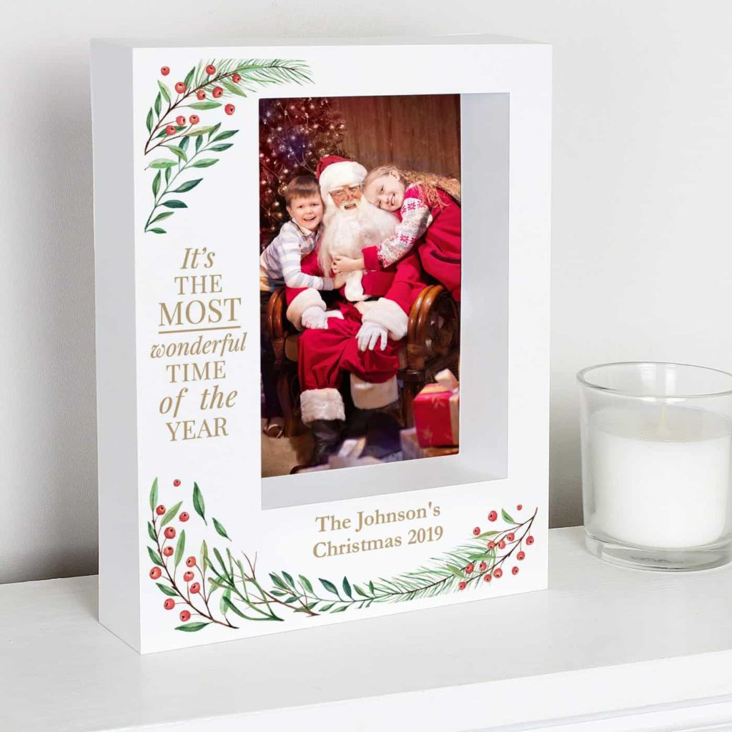 Wonderful Time of The Year Christmas' 7x5 Box Photo Frame
