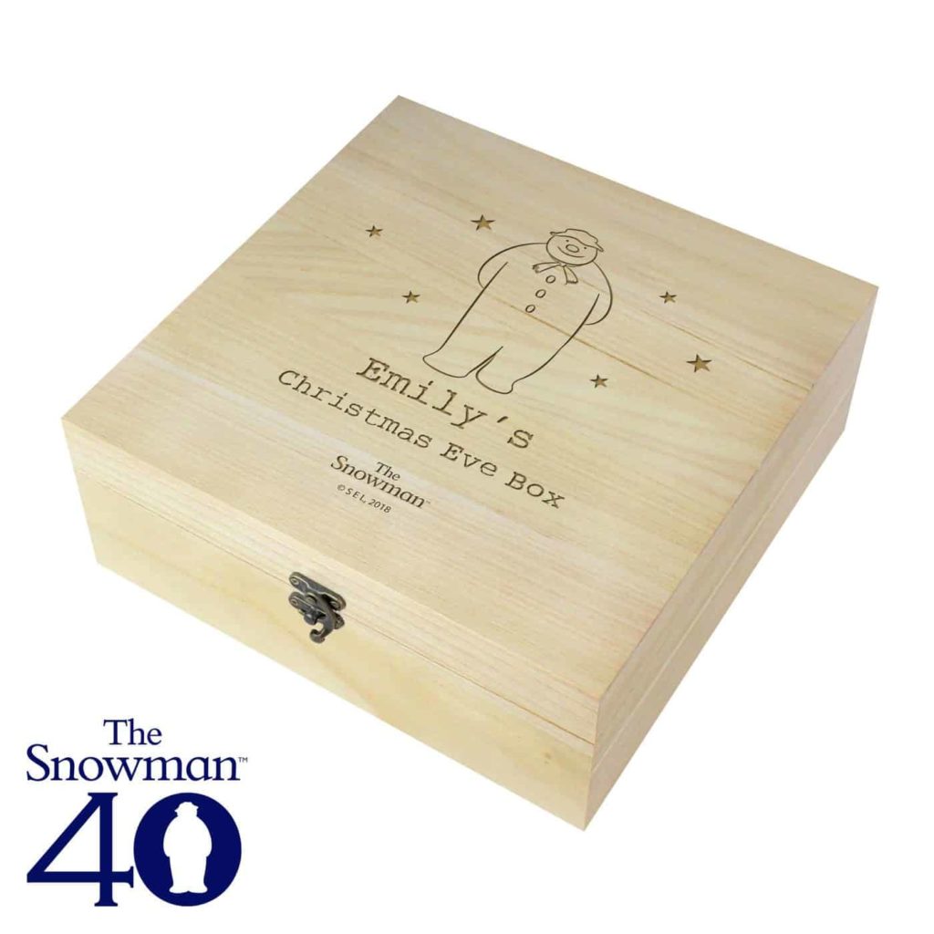 The Snowman Large Wooden Christmas Eve Box