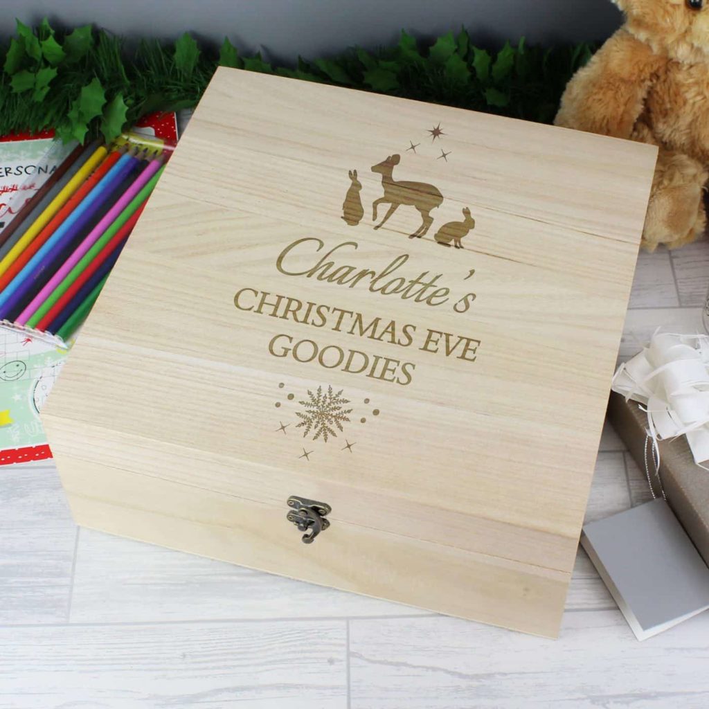 Christmas Large Wooden Keepsake Box