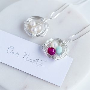 ‘Our Nest’ Birthstone Necklace