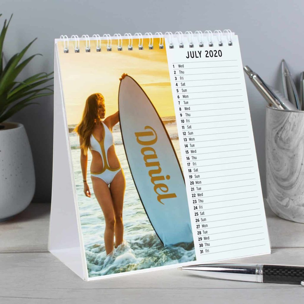 Personalised Hot Chicks Desk Calendar