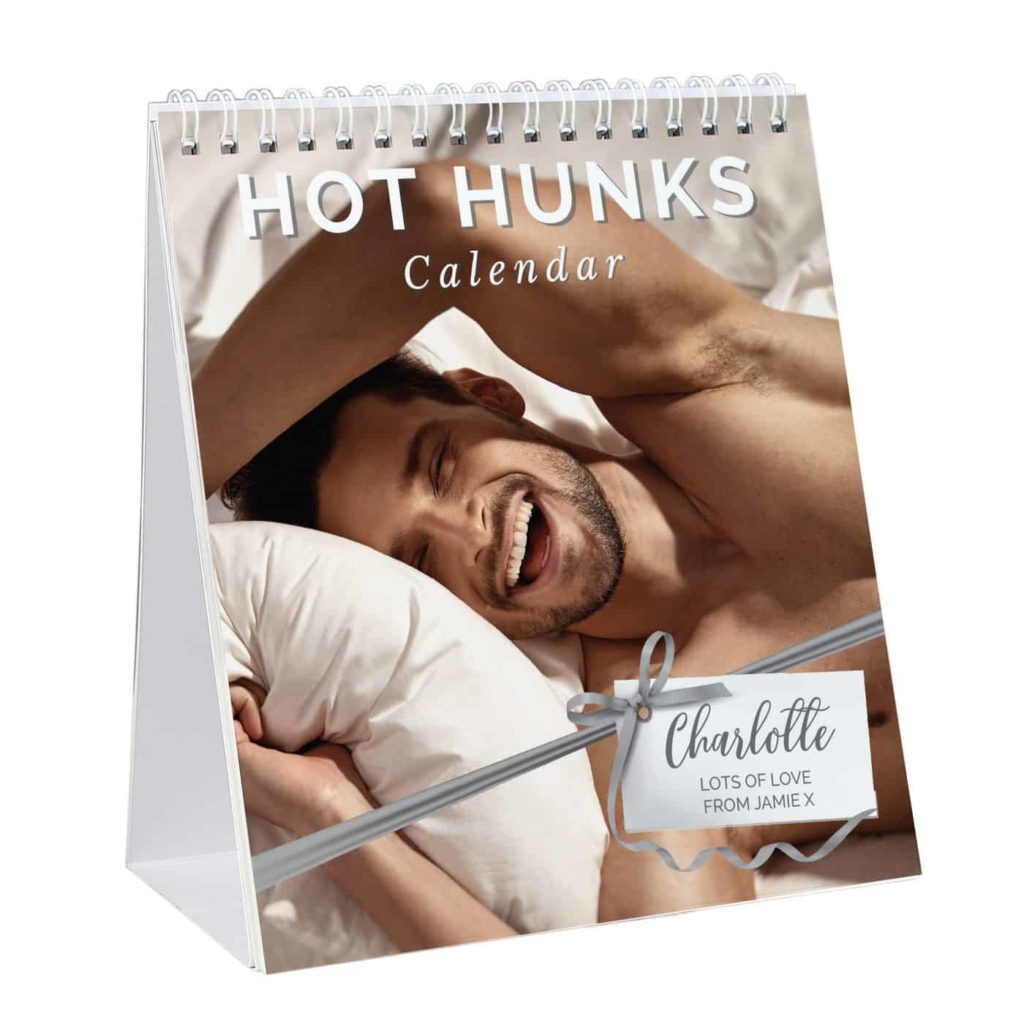 Personalised Hot Hunks Desk Calendar • ForYouGifts.co.uk