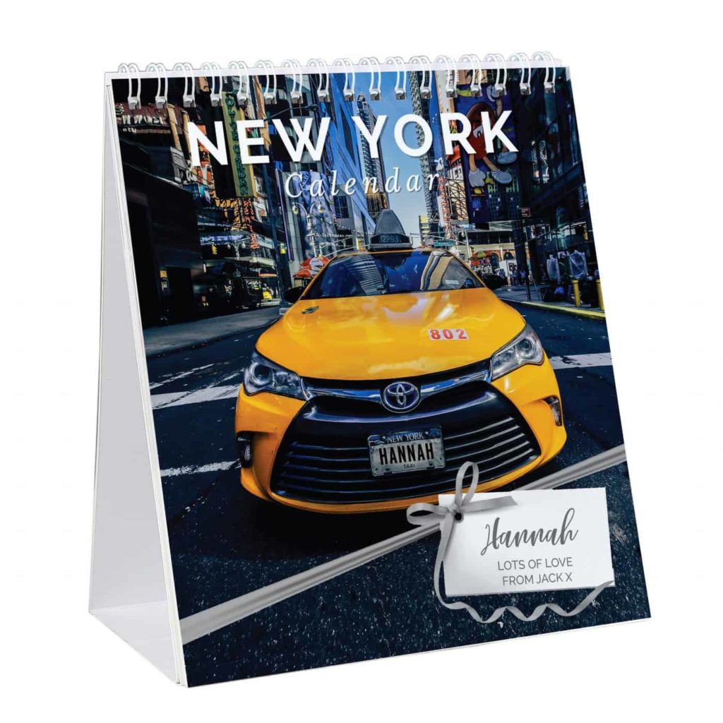 Personalised New York Desk Calendar • ForYouGifts.co.uk