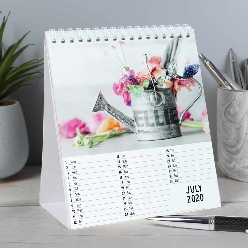 Personalised Gardening Desk Calendar