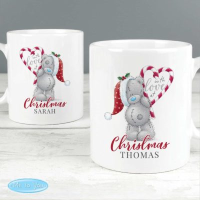 Personalised Me To You 'With Love At Christmas' Couples Mug Set