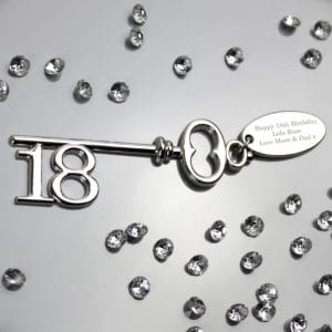 Personalised 18th Birthday Key