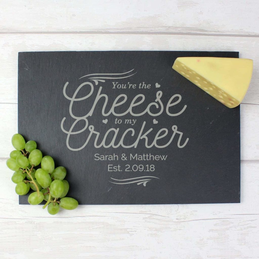 Personalised Cheese To My Cracker Slate Cheeseboard