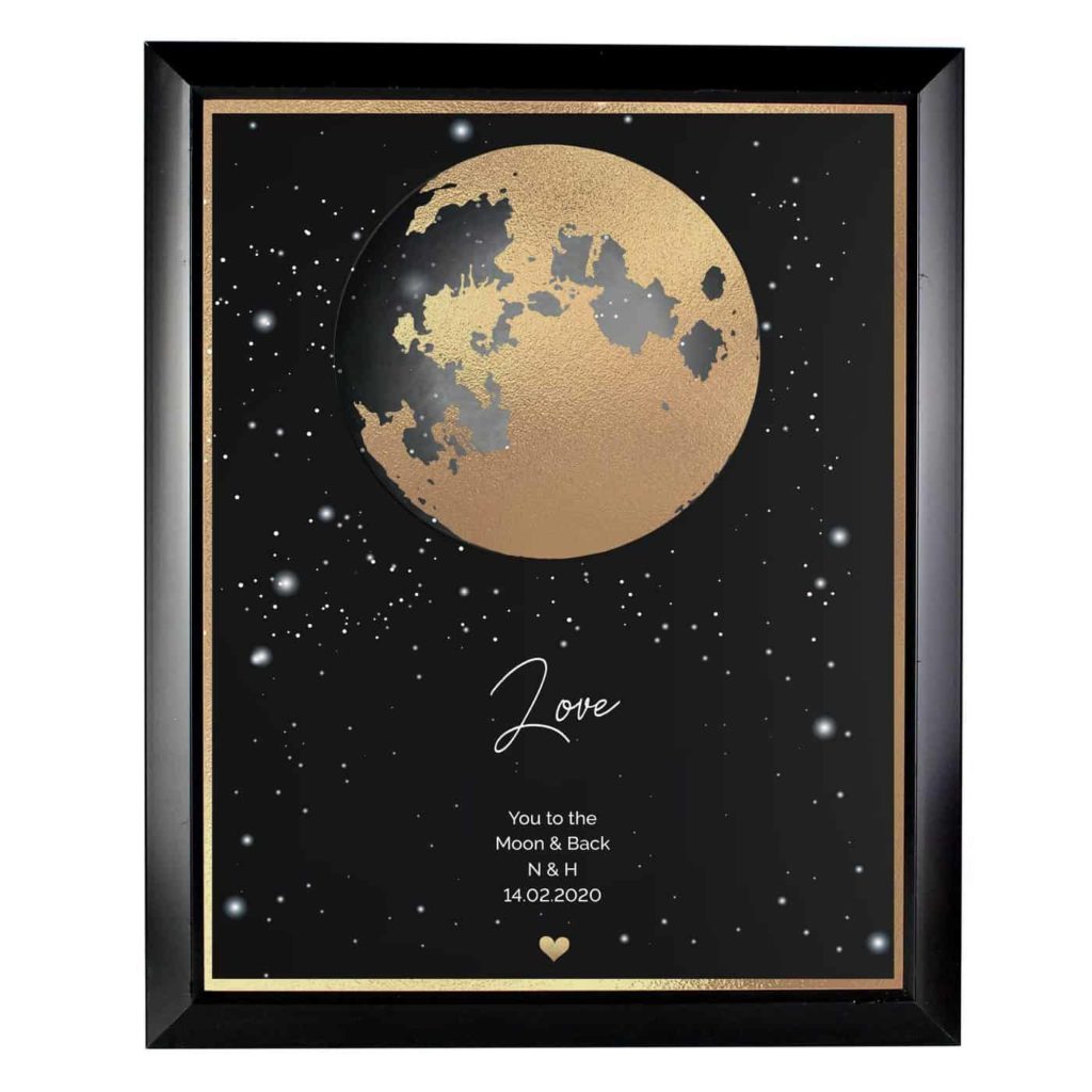 Personalised You Are My Sun My Moon Black Framed Print
