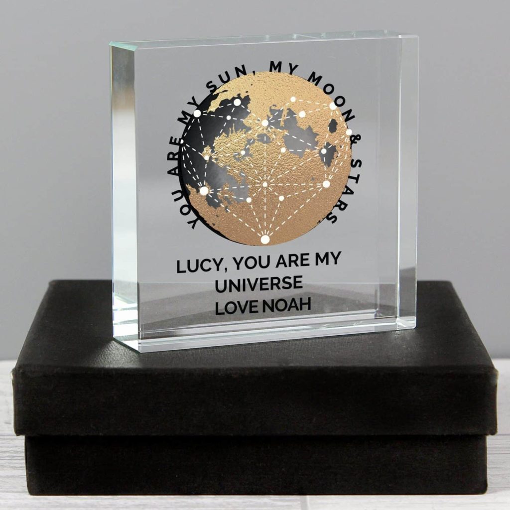 Personalised You Are My Sun My Moon Large Crystal Token