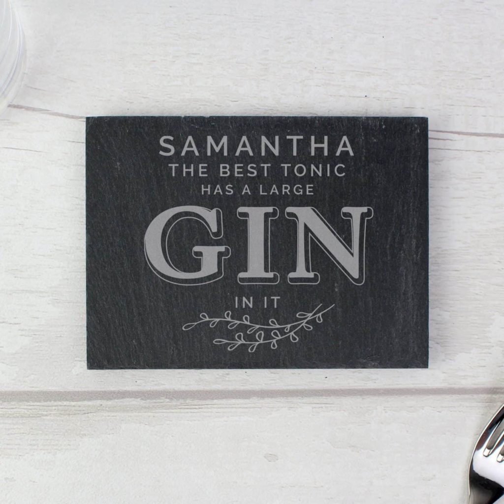 Gin & Tonic Single Slate Coaster