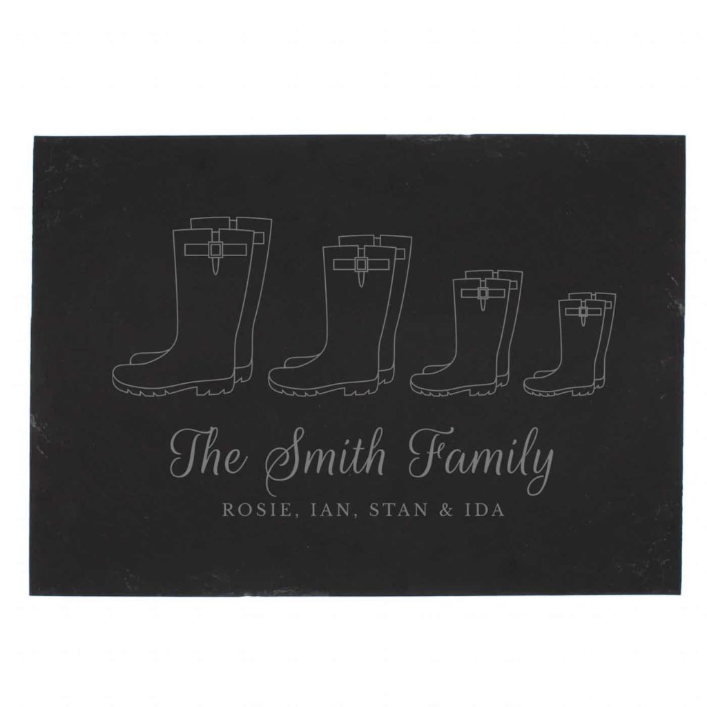 Welly Boot Family of Four Slate