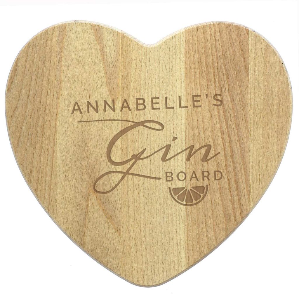 Gin Heart Chopping Board