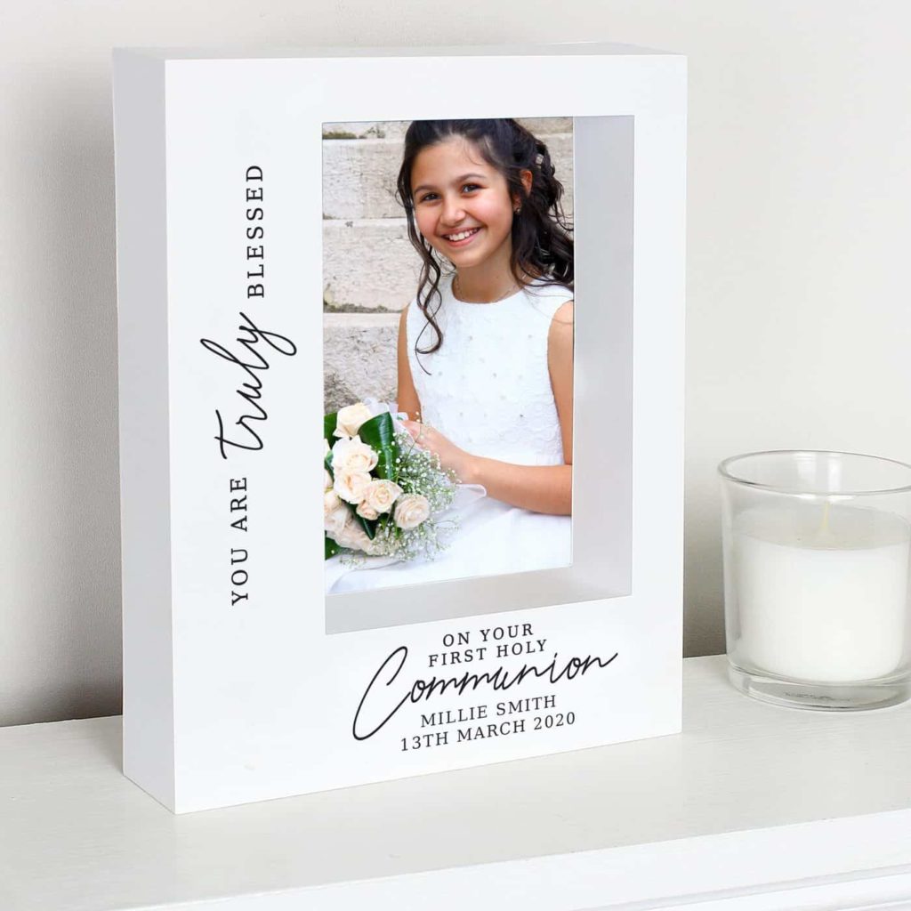 Truly Blessed' First Holy Communion 7x5 Box Photo Frame